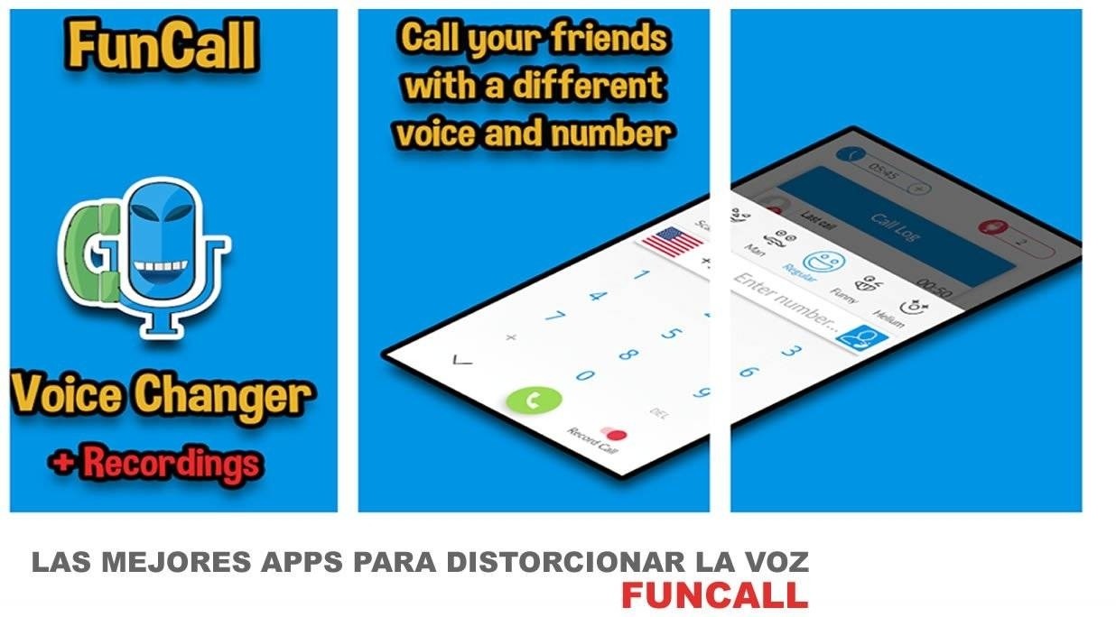 FunCall otra de las excelentes apps para Android que nos permite distorcionar la voz