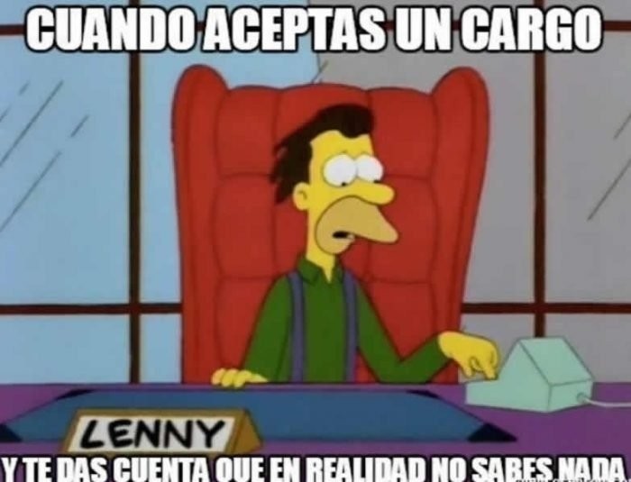 cuando aceptas un cargo y no sabes nada