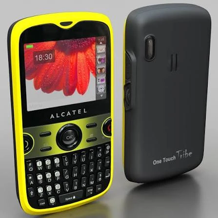 Celular Alcatel utilizado para explicar códigos de desbloqueo de red