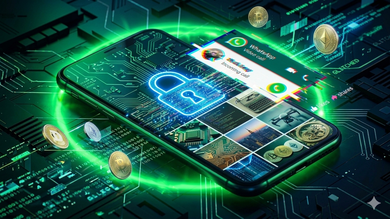 Comprobación del fallo de WhatsApp en un teléfono Android bloqueado durante una videollamada